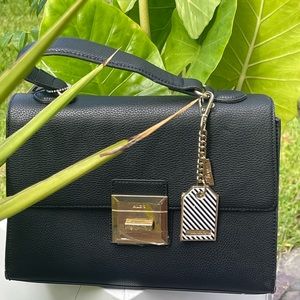 Aldo black and white handbag